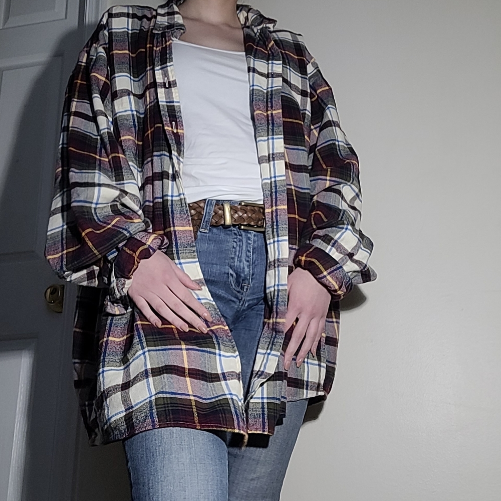 Land's End Men's XXL Plaid Button Down